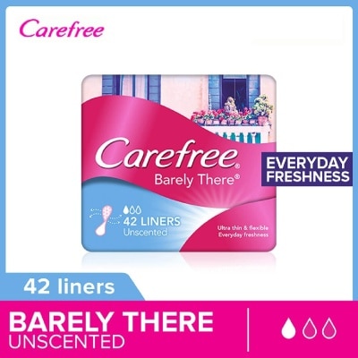 CAREFREE Barely There Unscented Panty Liners 42s