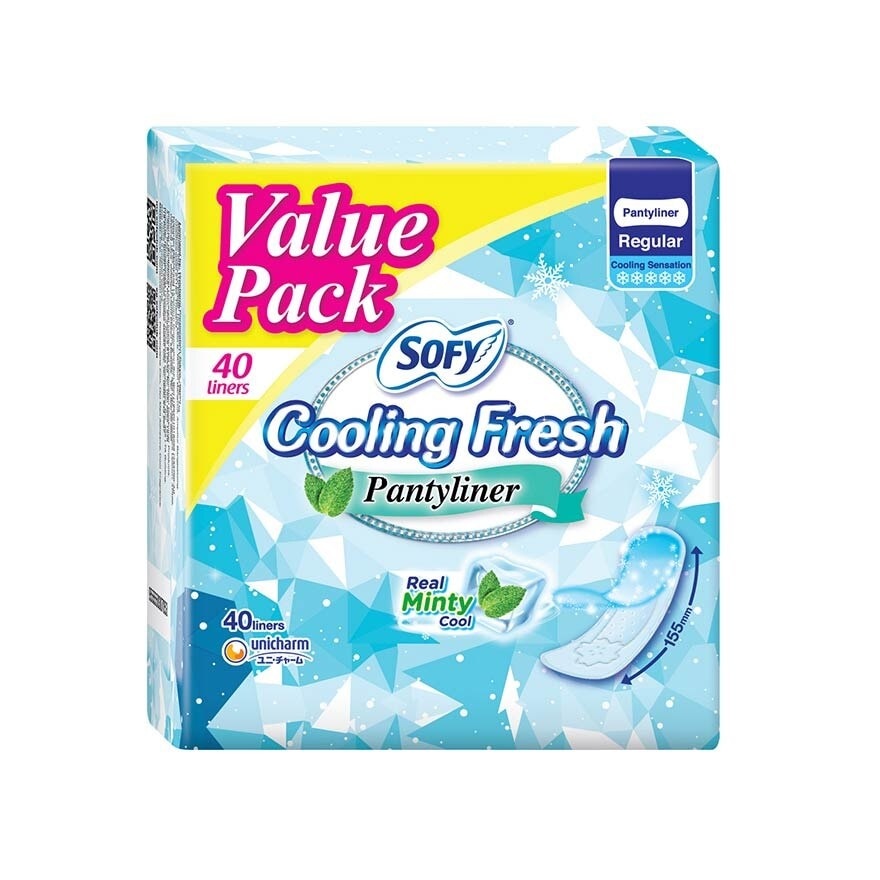 Cooling Fresh Liner Regular 155mm Value Pack 40s