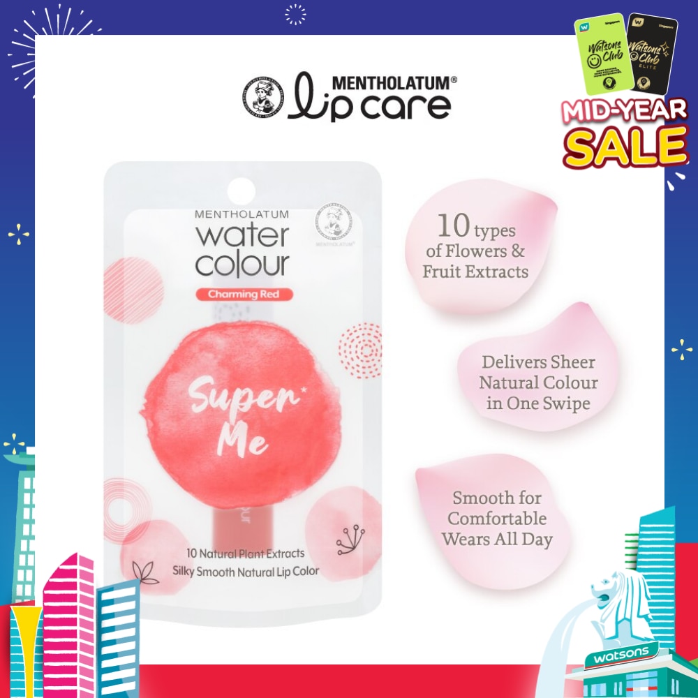Water Colour SuperMe Lip Balm Charming Red 3g