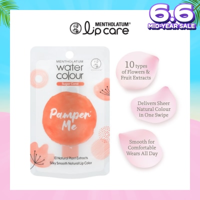 MENTHOLATUM LIP Water Colour PamprMe Lip Balm Sugar Coral 3g