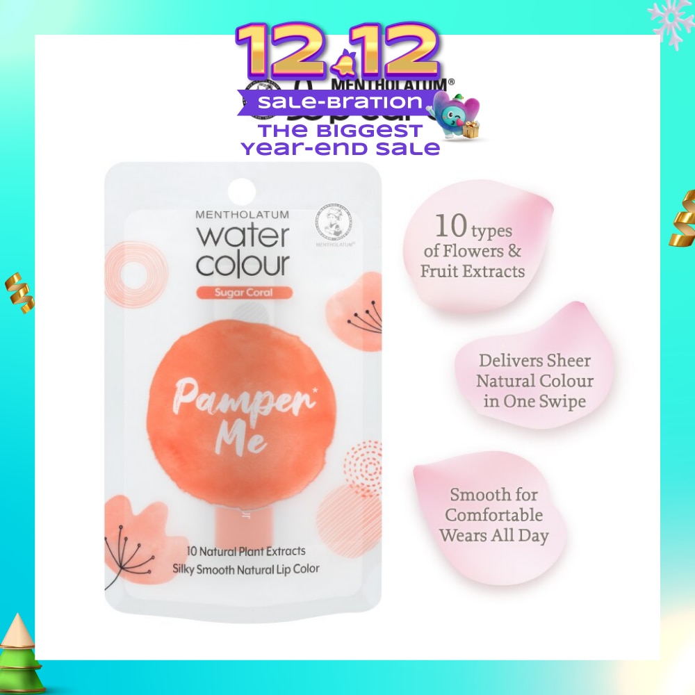 Water Colour PamprMe Lip Balm Sugar Coral 3g (Expiry: Jun`2026)