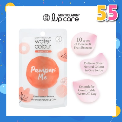 MENTHOLATUM LIP Water Colour PamprMe Lip Balm Sugar Coral 3g