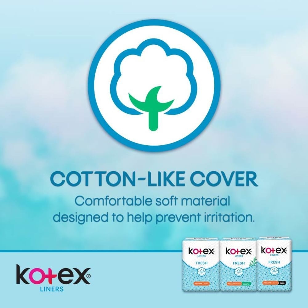 Kotex Fresh Panty Liner Regular Unscented 40s