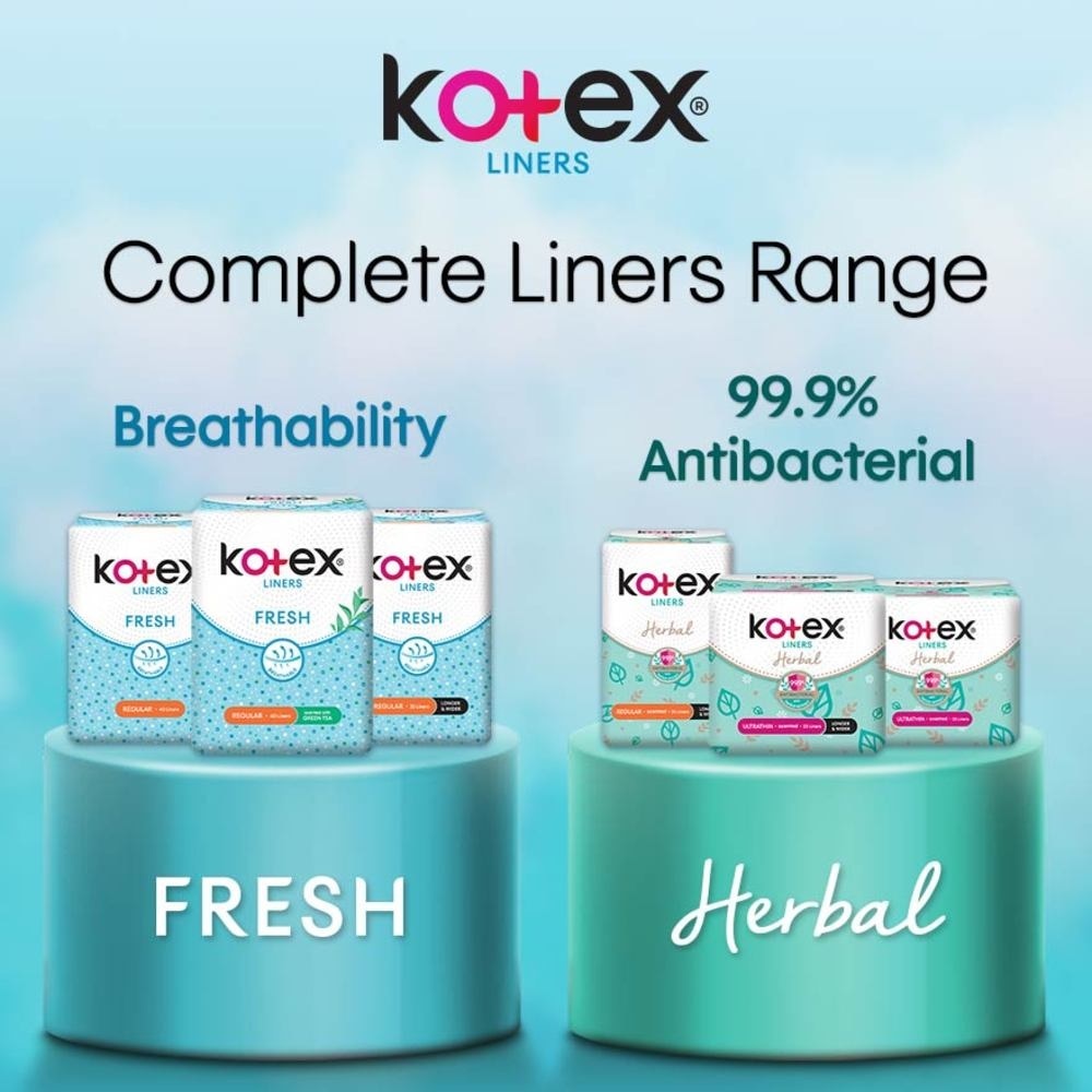 Kotex Fresh Panty Liner Regular Unscented 40s