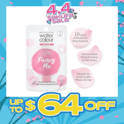 MENTHOLATUM LIP - Water Colour FancyMe Lip Balm Sweet Pink 3g (Expiry: Jun`2026)