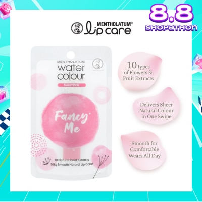 MENTHOLATUM LIP Water Colour FancyMe Lip Balm Sweet Pink 3g