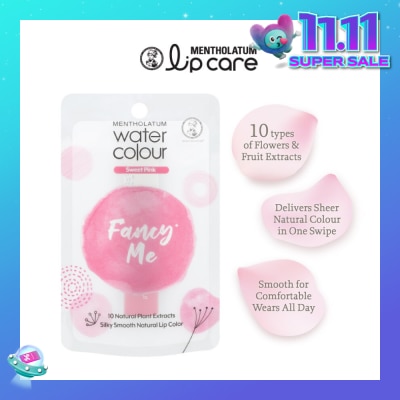 MENTHOLATUM LIP Water Colour FancyMe Lip Balm Sweet Pink 3g (Expiry: Jun`2026)