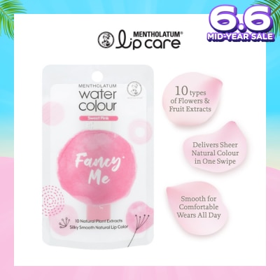 MENTHOLATUM LIP Water Colour FancyMe Lip Balm Sweet Pink 3g