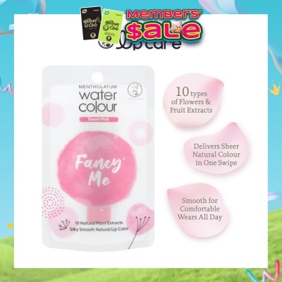MENTHOLATUM LIP - Water Colour FancyMe Lip Balm Sweet Pink 3g (Expiry: Jun`2026)