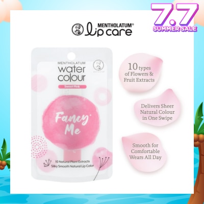 MENTHOLATUM LIP Water Colour FancyMe Lip Balm Sweet Pink 3g