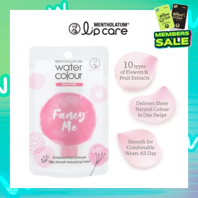 MENTHOLATUM LIP Water Colour FancyMe Lip Balm Sweet Pink 3g