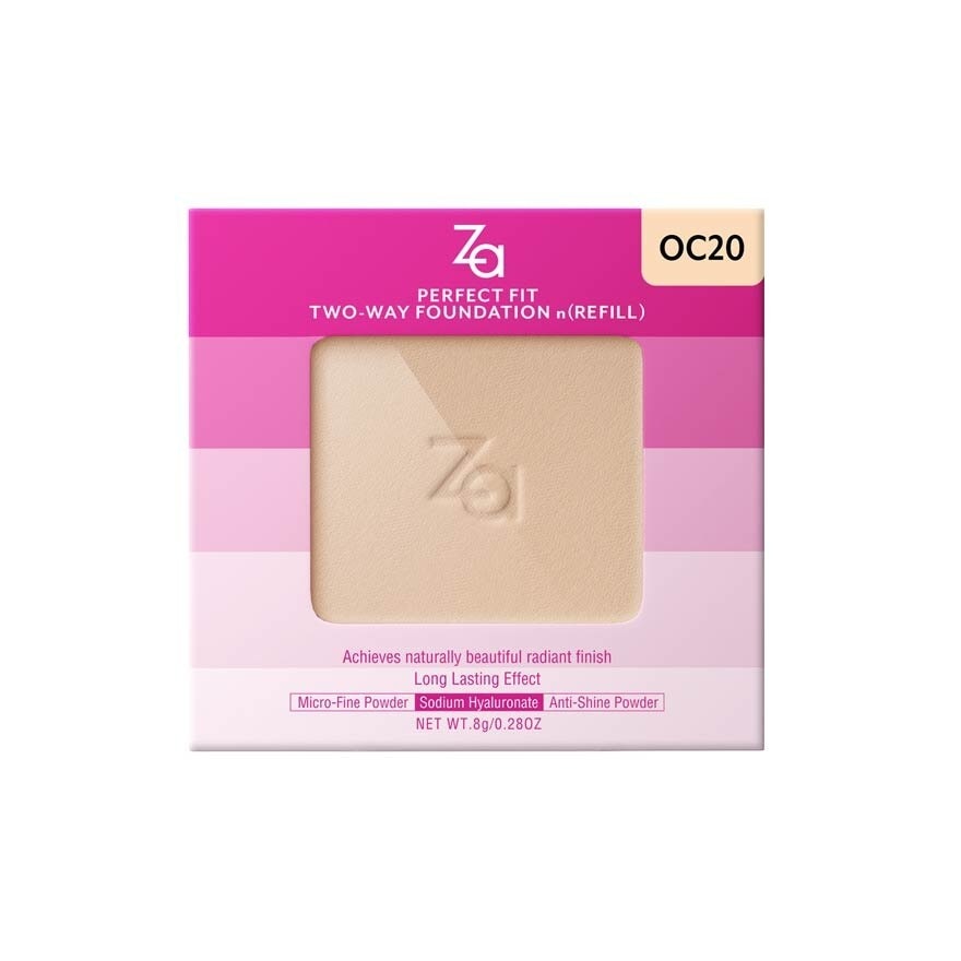 Perfect Fit Two Way Foundation n(Refill) Oc20, Softly Hide Pores, Minimizes The Appearance Of Pores, Uneven Skin Tone And Dullness 8g