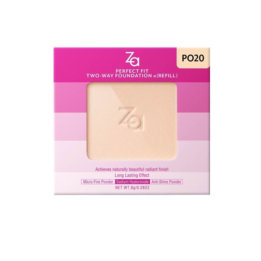 Perfect Fit Two Way Foundation n(Refill) Po20, Softly Hide Pores, Minimizes The Appearance Of Pores, Uneven Skin Tone And Dullness 8g