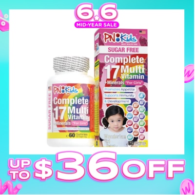 PRINCIPLE NUTRITION - Kids MultiVitamin Sugar Free Chewable Tablet For Girls 60s