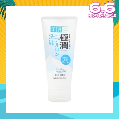 HADA LABO Hydrating Face Wash (Hydrating Wash With Hyaluronic Acid + Suitable For Dry Skin) 100g