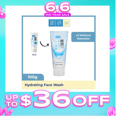 HADA LABO - Hydrating Face Wash (Hydrating Wash With Hyaluronic Acid + Suitable For Dry Skin) 100g