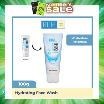 HADA LABO - Hydrating Face Wash (Hydrating Wash With Hyaluronic Acid + Suitable For Dry Skin) 100g