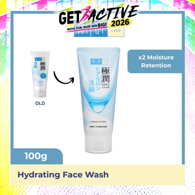 HADA LABO - Hydrating Face Wash (Hydrating Wash With Hyaluronic Acid + Suitable For Dry Skin) 100g image
