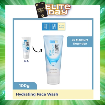 HADA LABO - Hydrating Face Wash (Hydrating Wash With Hyaluronic Acid + Suitable For Dry Skin) 100g