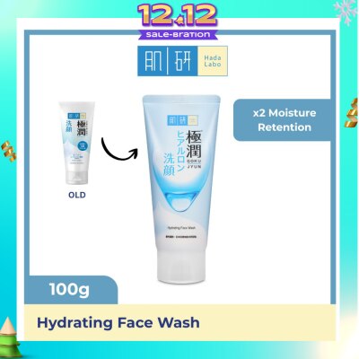 HADA LABO Hydrating Face Wash (Hydrating Wash With Hyaluronic Acid + Suitable For Dry Skin) 100g