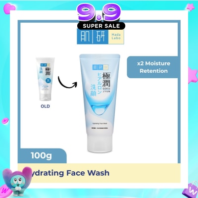 HADA LABO - Hydrating Face Wash (Hydrating Wash With Hyaluronic Acid + Suitable For Dry Skin) 100g image