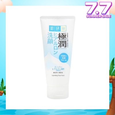 HADA LABO Hydrating Face Wash (Hydrating Wash With Hyaluronic Acid + Suitable For Dry Skin) 100g