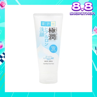 HADA LABO Hydrating Face Wash (Hydrating Wash With Hyaluronic Acid + Suitable For Dry Skin) 100g