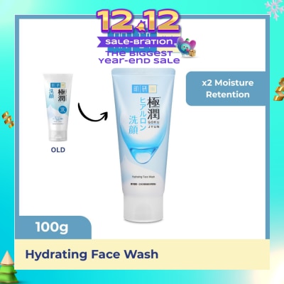HADA LABO Hydrating Face Wash (Hydrating Wash With Hyaluronic Acid + Suitable For Dry Skin) 100g