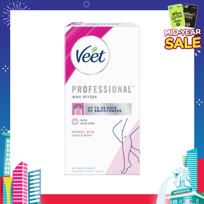 VEET Hair Removal Wax Strips Normal Skin 20s
