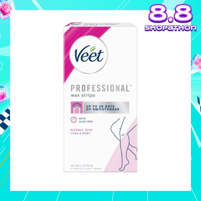VEET Hair Removal Wax Strips Normal Skin 20s
