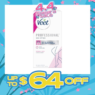 VEET - Hair Removal Wax Strips Normal Skin 20s