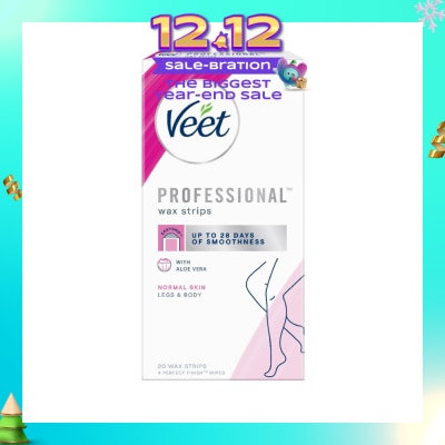 VEET Hair Removal Wax Strips Normal Skin 20s