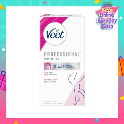 VEET Hair Removal Wax Strips Normal Skin 20s