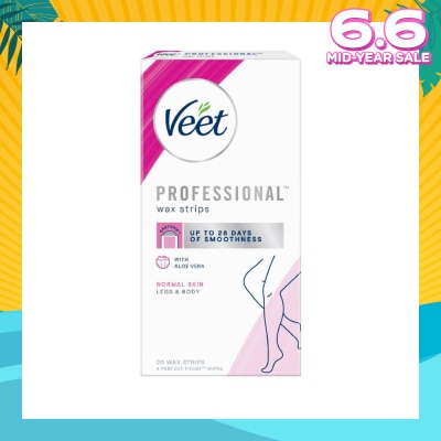 VEET Hair Removal Wax Strips Normal Skin 20s