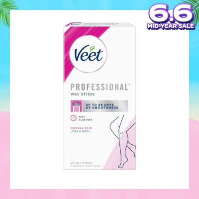 VEET Hair Removal Wax Strips Normal Skin 20s