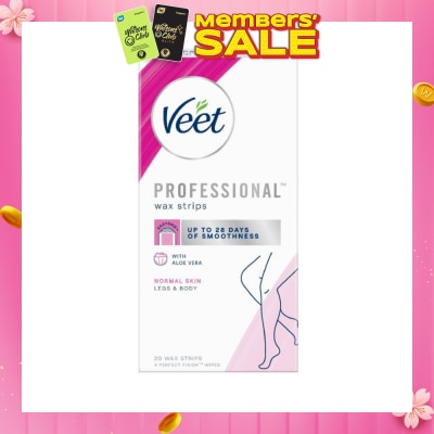 VEET Hair Removal Wax Strips Normal Skin 20s