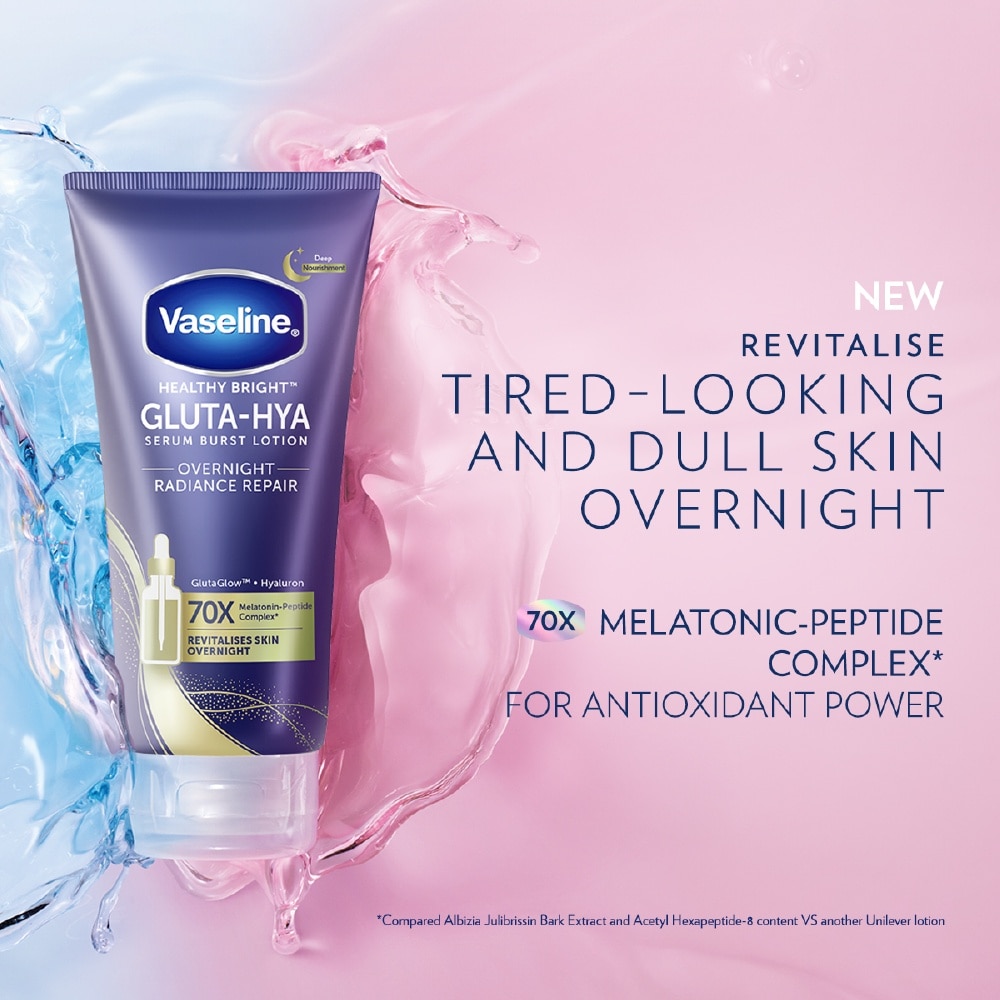 Healthy Bright Gluta-Hya Serum Burst Lotion Overnight Radiance Repair 70ml