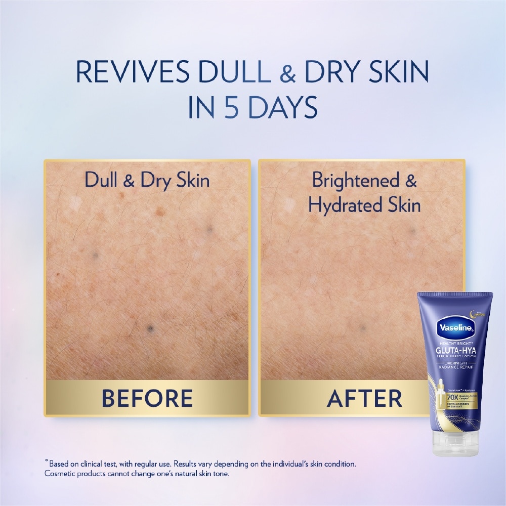 Healthy Bright Gluta-Hya Serum Burst Lotion Overnight Radiance Repair 70ml