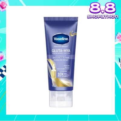 VASELINE Overnight Radiance Repair Gluta-Hya Serum Burst Lotion (Transforms Skin To Look Bright And Plumped Up Overnight) 70ml