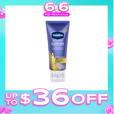 VASELINE - Healthy Bright Gluta-Hya Serum Burst Lotion Overnight Radiance Repair 70ml (Expiry: Feb`2027)