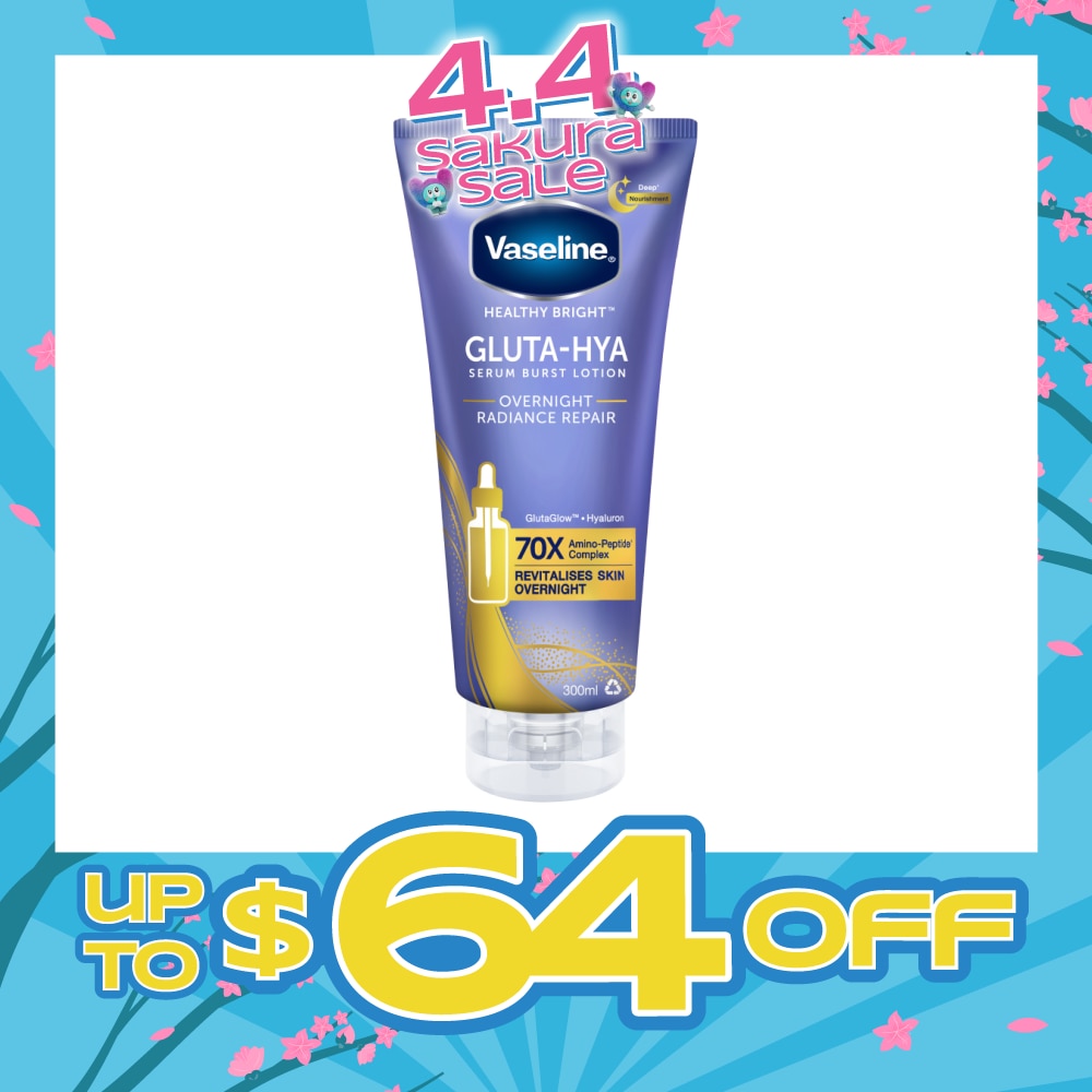 Healthy Bright Gluta-Hya Serum Burst Lotion Overnight Radiance Repair 300ml