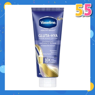 VASELINE Overnight Radiance Repair Gluta-Hya Serum Burst Lotion 330ml