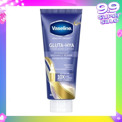 VASELINE Overnight Radiance Repair Gluta-Hya Serum Burst Lotion 330ml