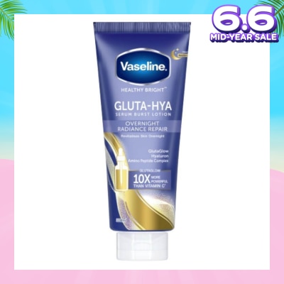 VASELINE Overnight Radiance Repair Gluta-Hya Serum Burst Lotion 330ml