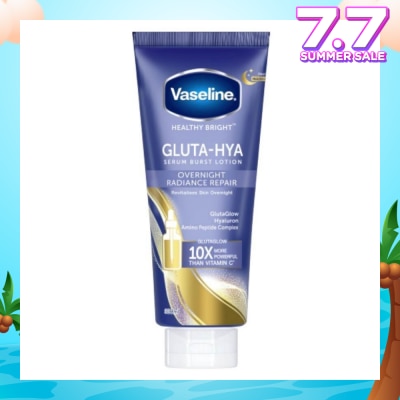 VASELINE Overnight Radiance Repair Gluta-Hya Serum Burst Lotion 330ml