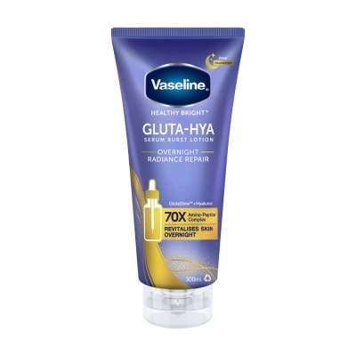 VASELINE Healthy Bright Gluta-Hya Serum Burst Lotion Overnight Radiance Repair 300ml