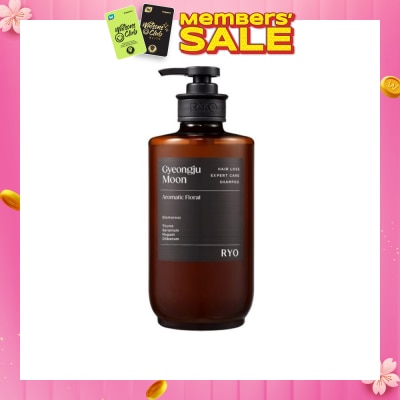 RYO Hair Loss Expert Care Perfume Shampoo Gyeongu Moon (Moisturizes & Nourishes Scalp, Hydrates Hair, Protect Hair Against Heat) 585ml