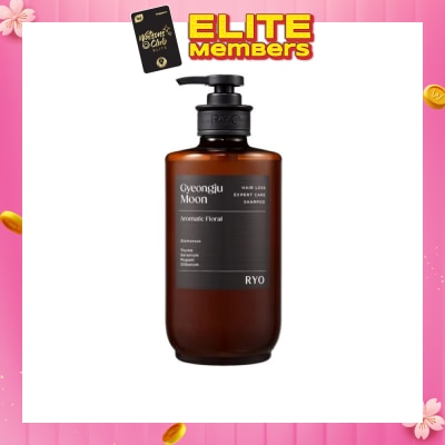 RYO Hair Loss Expert Care Perfume Shampoo Gyeongu Moon (Moisturizes & Nourishes Scalp, Hydrates Hair, Protect Hair Against Heat) 585ml