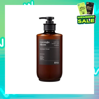 RYO Hair Loss Expert Care Perfume Shampoo Gyeongu Moon (Moisturizes & Nourishes Scalp, Hydrates Hair, Protect Hair Against Heat) 585ml