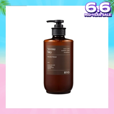 RYO Hair Loss Expert Care Perfume Shampoo Yeosu Sky (Moisturizes & Nourishes Scalp, Hydrates Hair, Protect Hair Against Heat) 585ml
